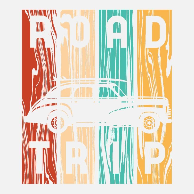 Road Trip Oldtimer-Retro-Streifen