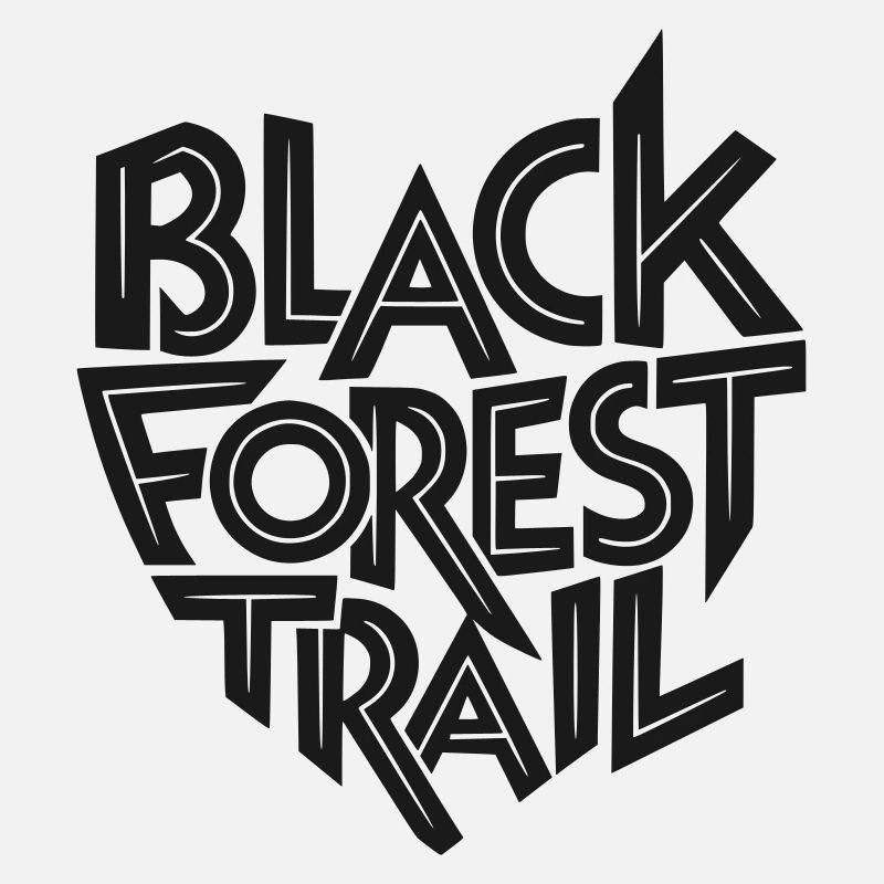 Black Forest Trail Typografie Logo 