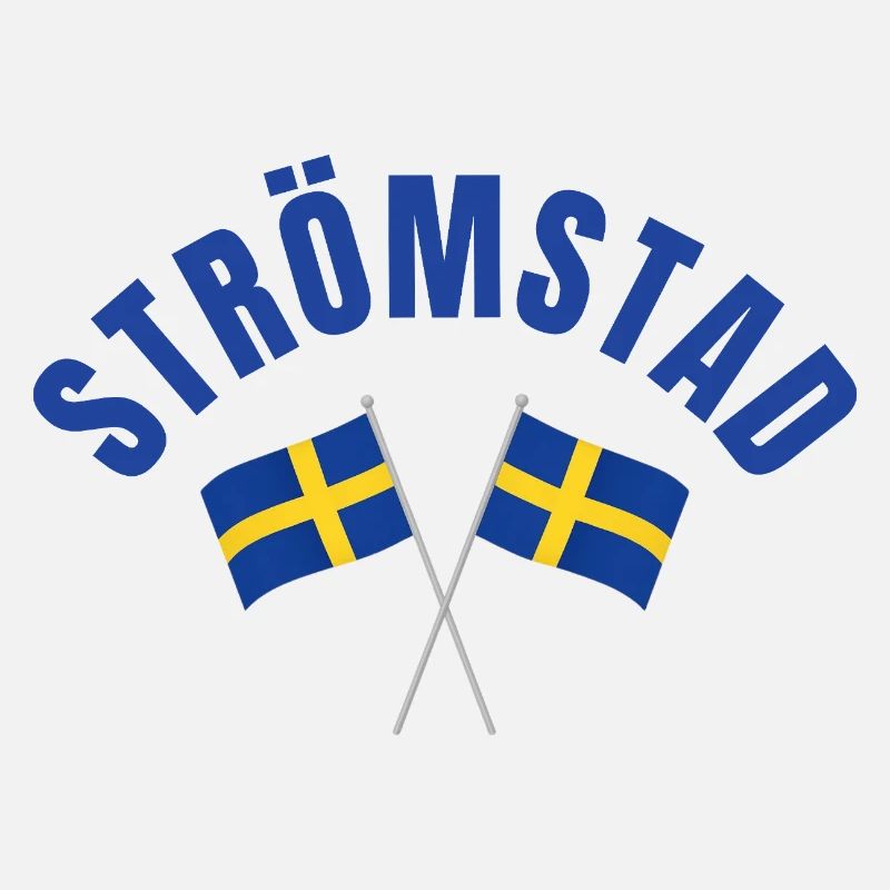 Strömstad Swedish Flags in Crosses