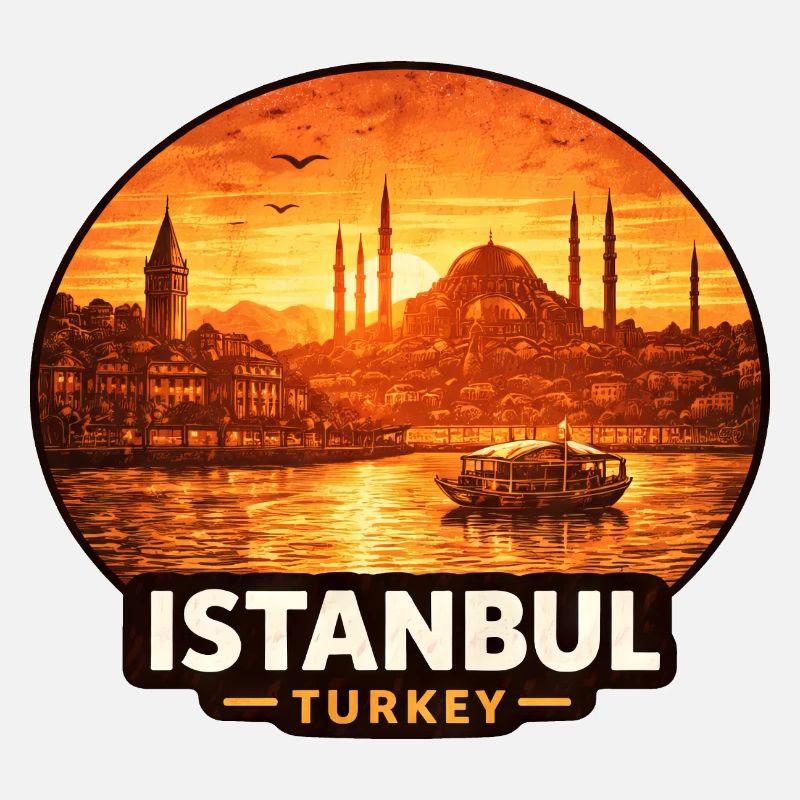 Istanbul Skyline Sunset