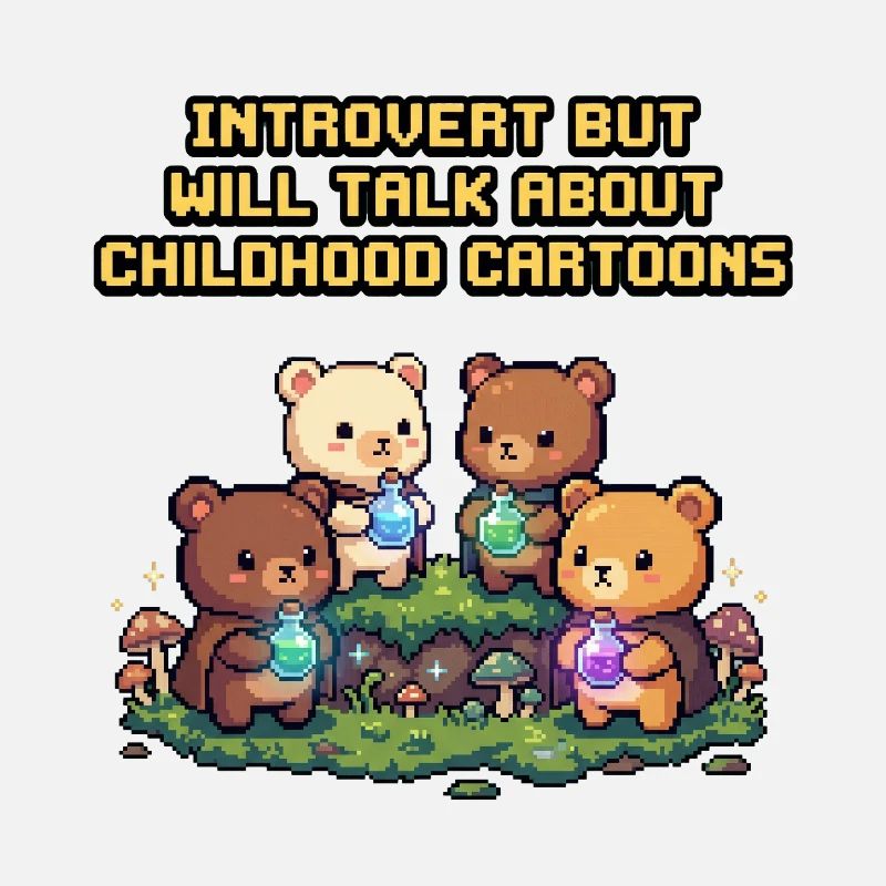Introverti rencontre dessins animés d’enfance
