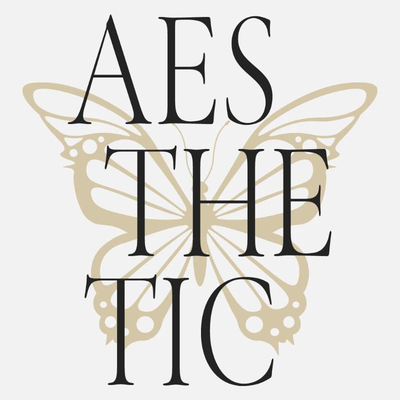 Typographie Esthétique Papillon Tee