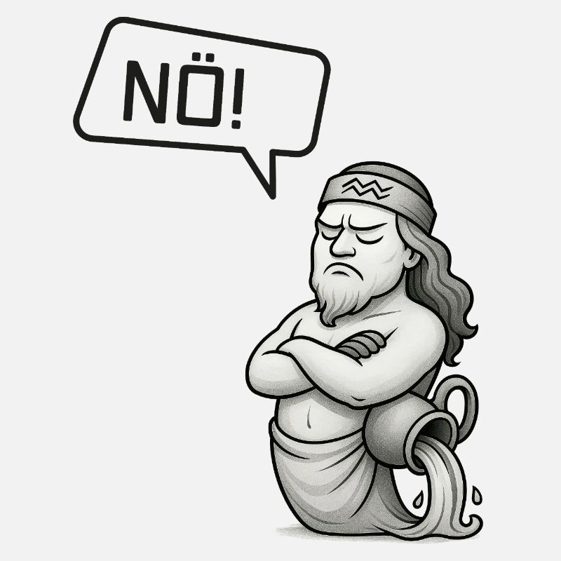 Sternzeichen Wassermann sagt NÖ! – Sturkopf