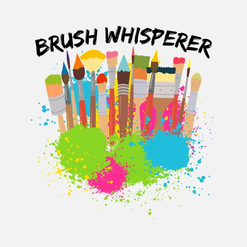 Cool Artist Brush Whisperer Painter Gift Idea
