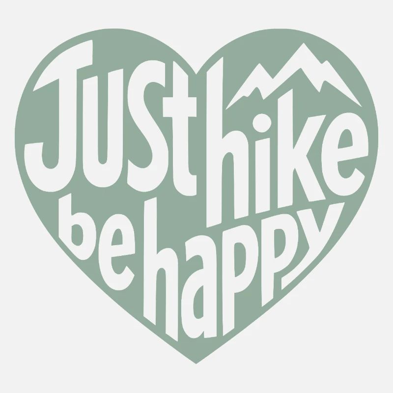 Wander-Design - Just hike be happy Herz
