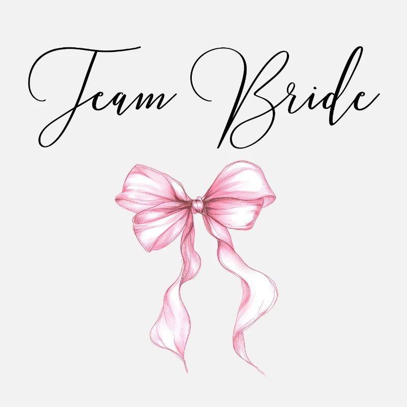 Team Bride! Pinke Schleife