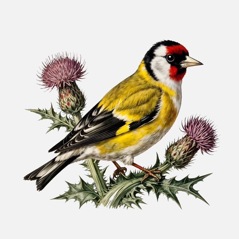 American Goldfinch on Thistle