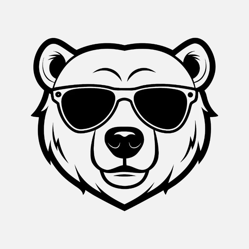 Polar bear face