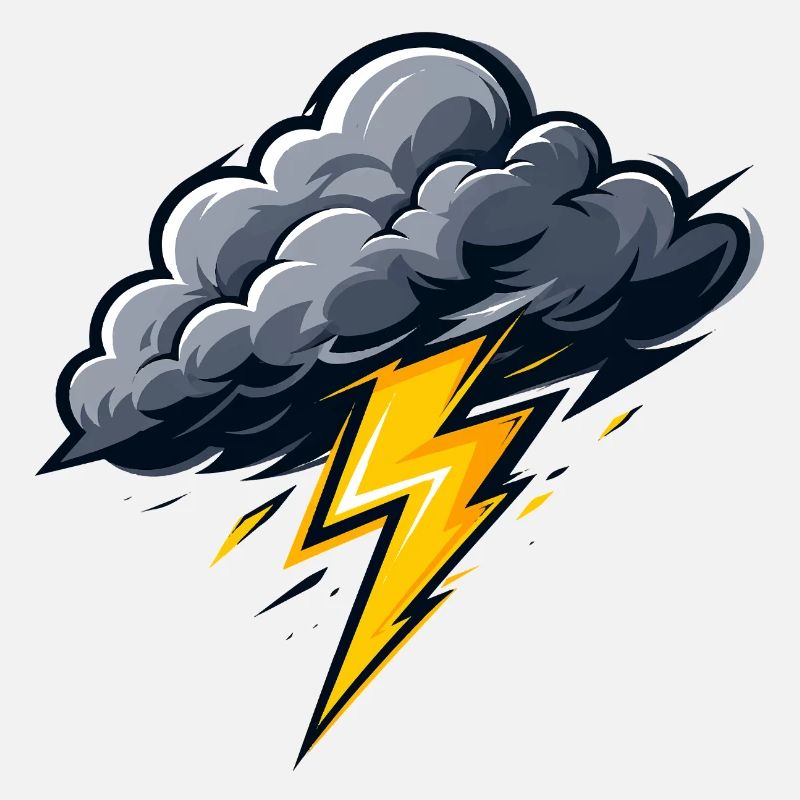 Cloud Lightning Thunderstorm Storm Weather Motif