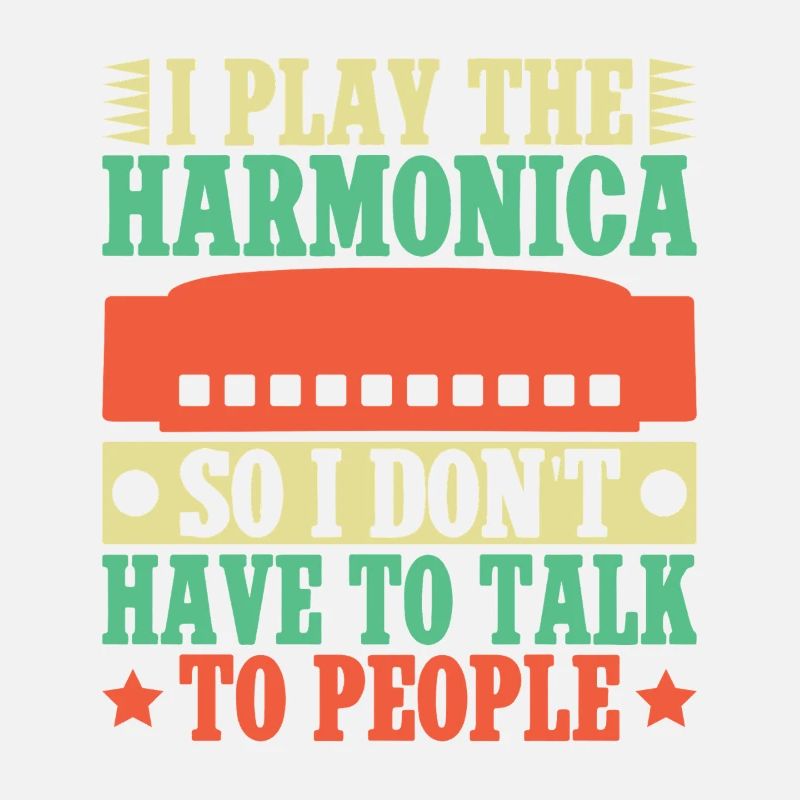 Joueur d’harmonica drôle, je joue, ne parle pas harmonica.