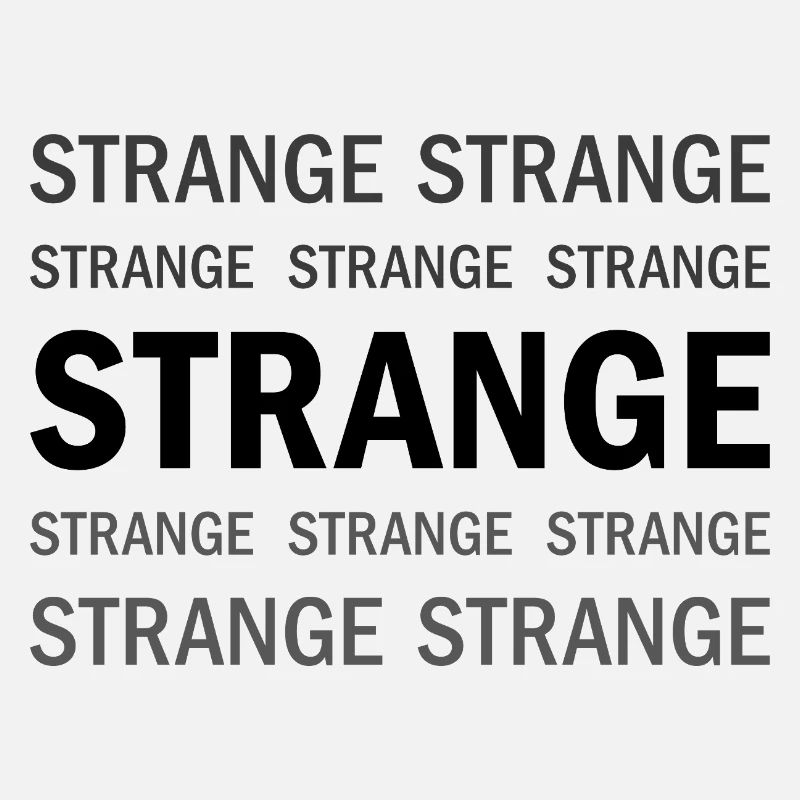 Strange Typografie