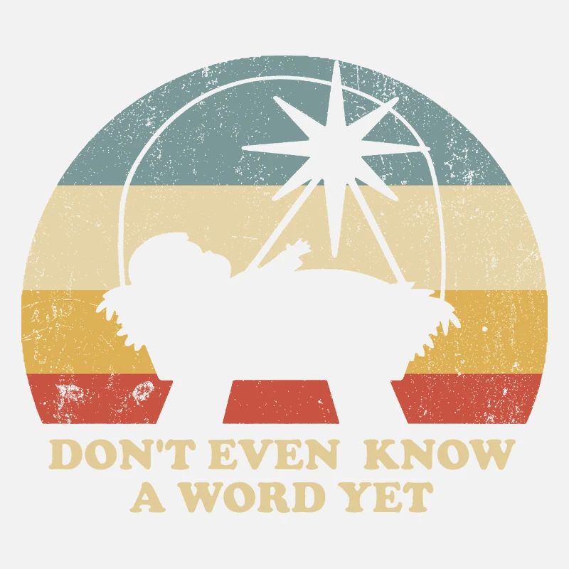 Noël rétro drôle de Bébé Jésus