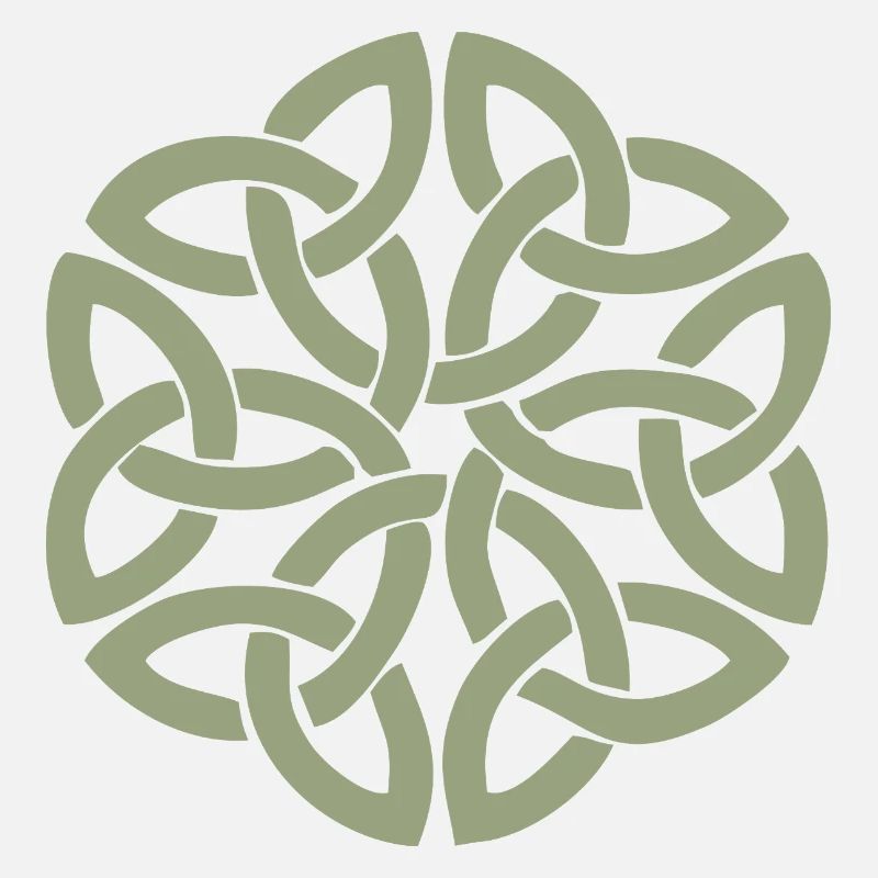 Entrelacement circulaire du nœud celtique