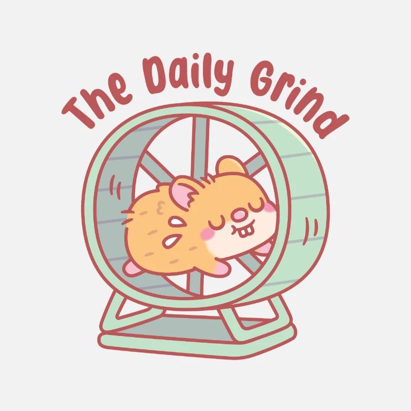 Mignon hamster courant sur la roue : la routine quotidienne