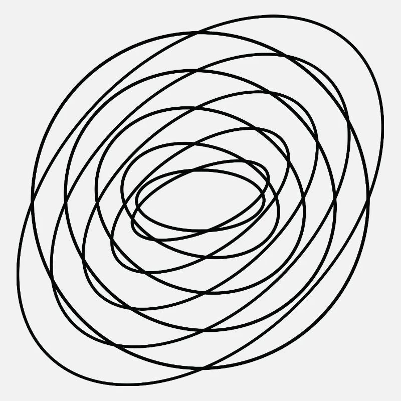 Cercle spiral abstrait enroulé