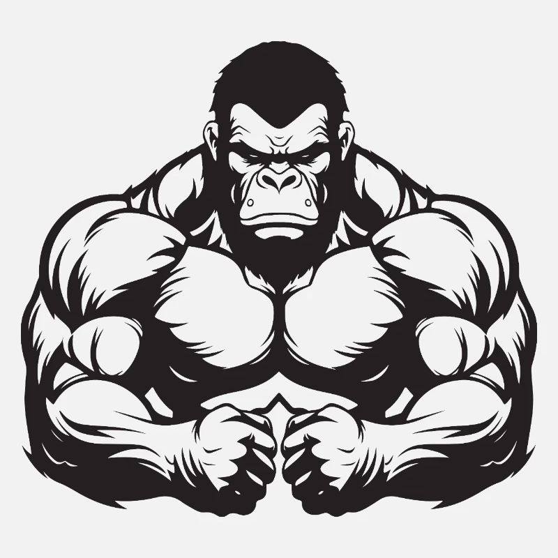 Muscles gorilles