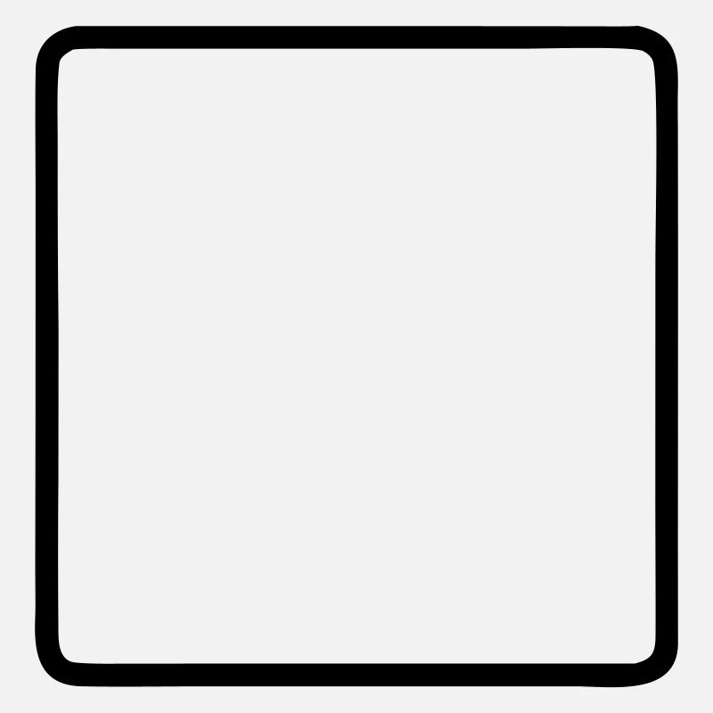 Square Frame Rounded Outline