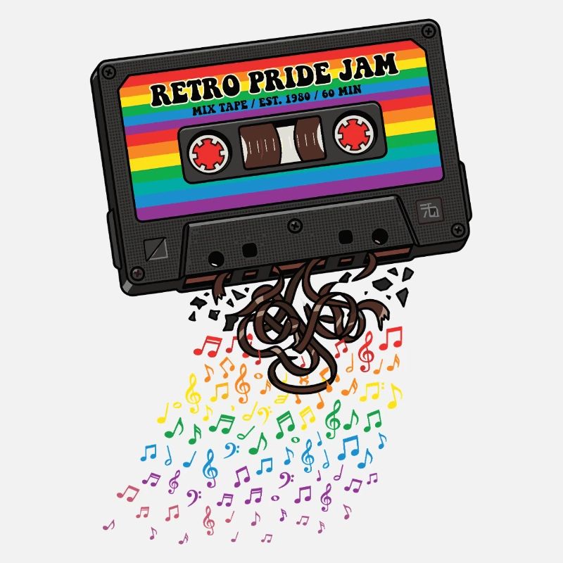 LGBT-Pride-Monat – Retro-Pride-Kassette