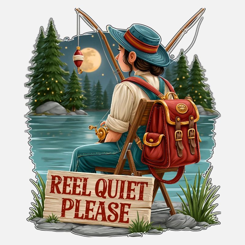 Moulin, silence, s’il vous plaît, scène de pêche