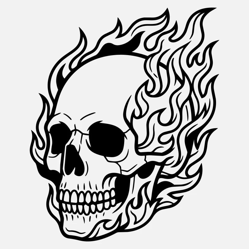 skull flame
