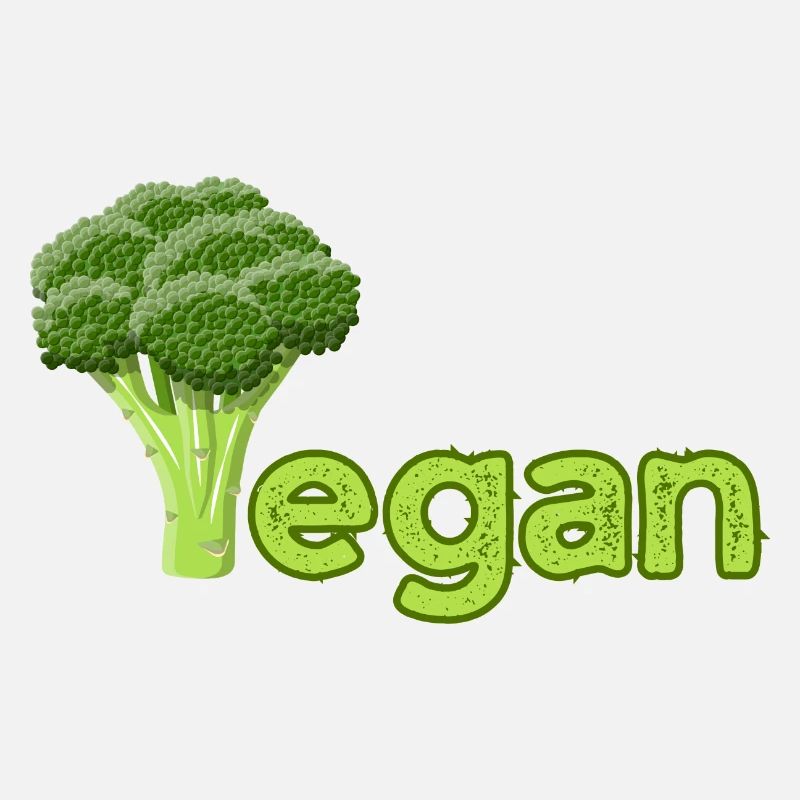 Vibrant Vegan Broccoli Logo