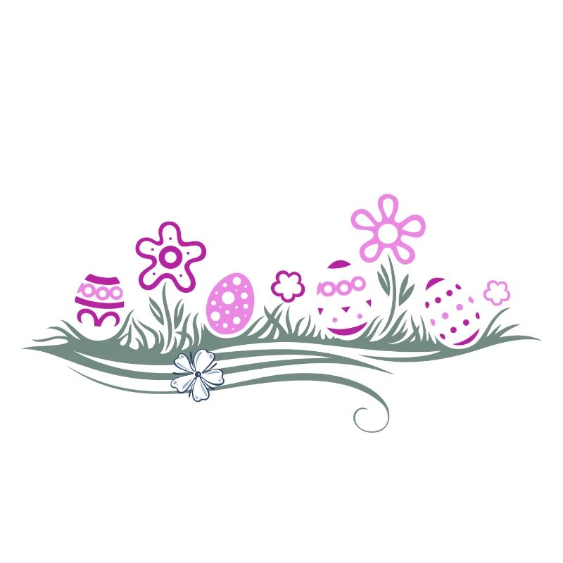 Easter Easter Eggs in the Grass