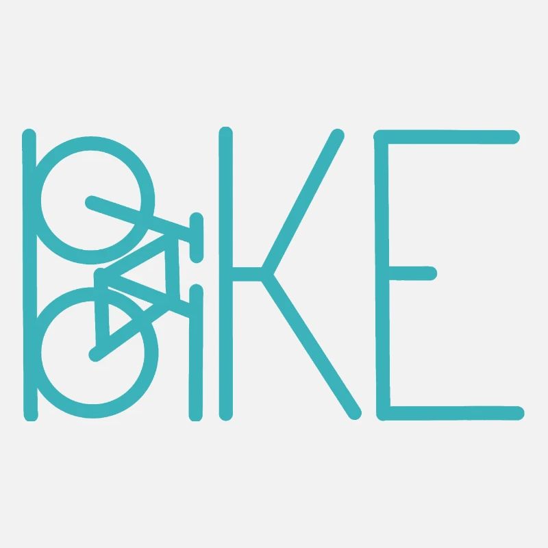 Lignes de vélo sarcelle, art minimaliste