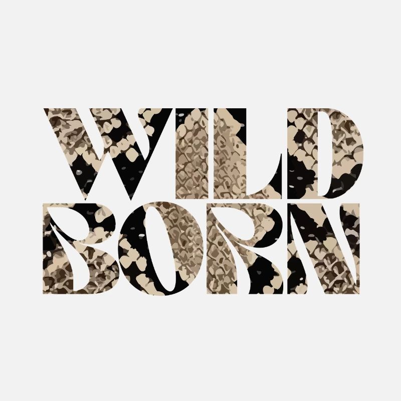 Wild Born Snake Print Abstract Design