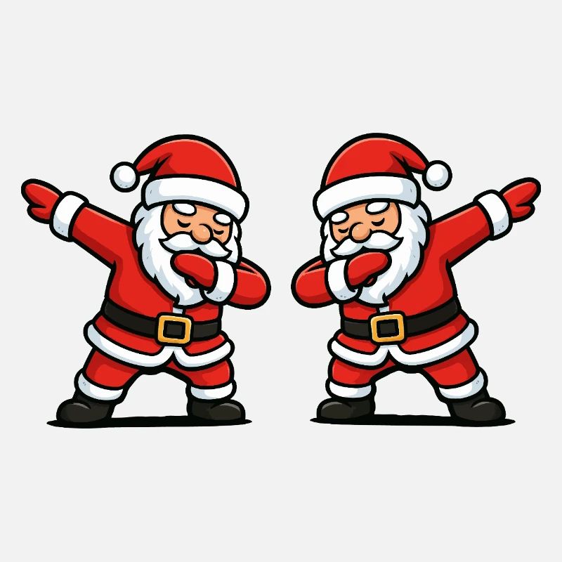 Santa Dab Tanzen Comic