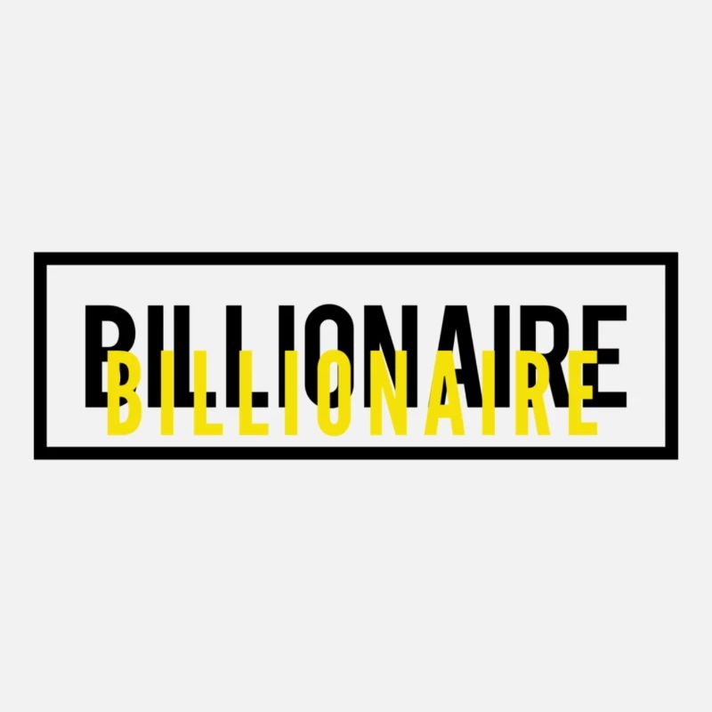 Milliardär Motivation Text Design