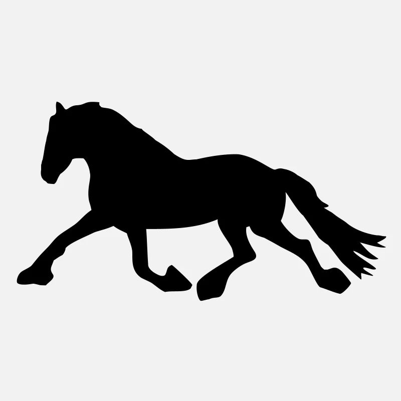 Ein laufendes Pferd