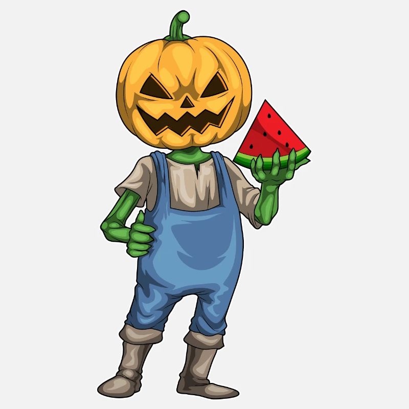 Jack O Lantern Halloween Watermelon
