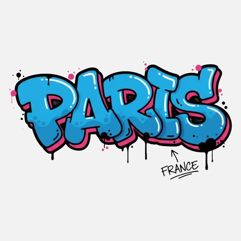Graffiti Style Paris Stadtkunst Grafik