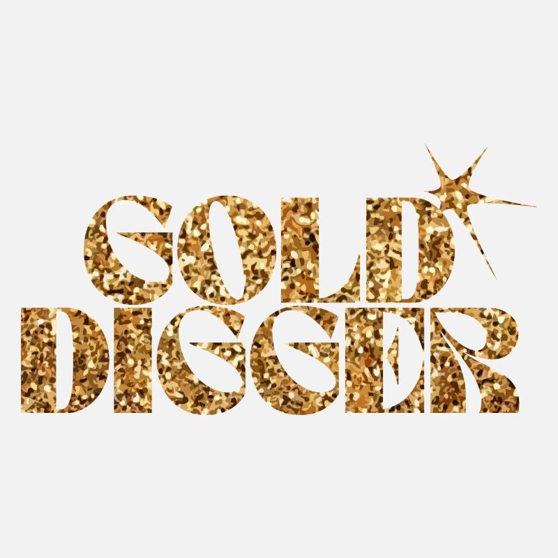 Texte pailleté Gold Digger