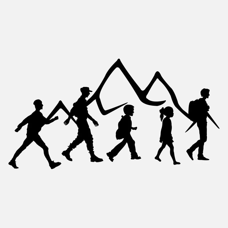 Walking group logo for club or association