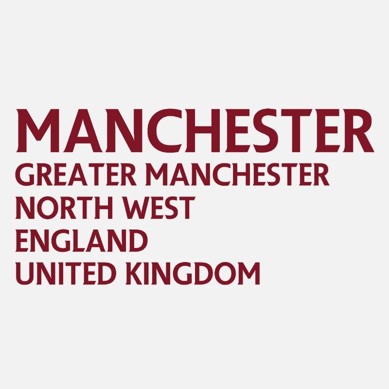 Typographie du nom de Manchester