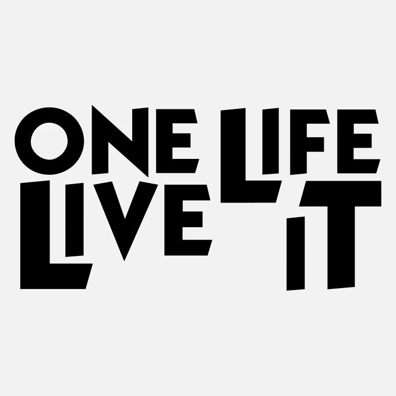 One Life Live it 4x4 Motto Lebensmotto Geschenk