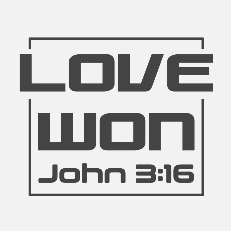 Christian Design Love Won Johannes 3 Vers 16