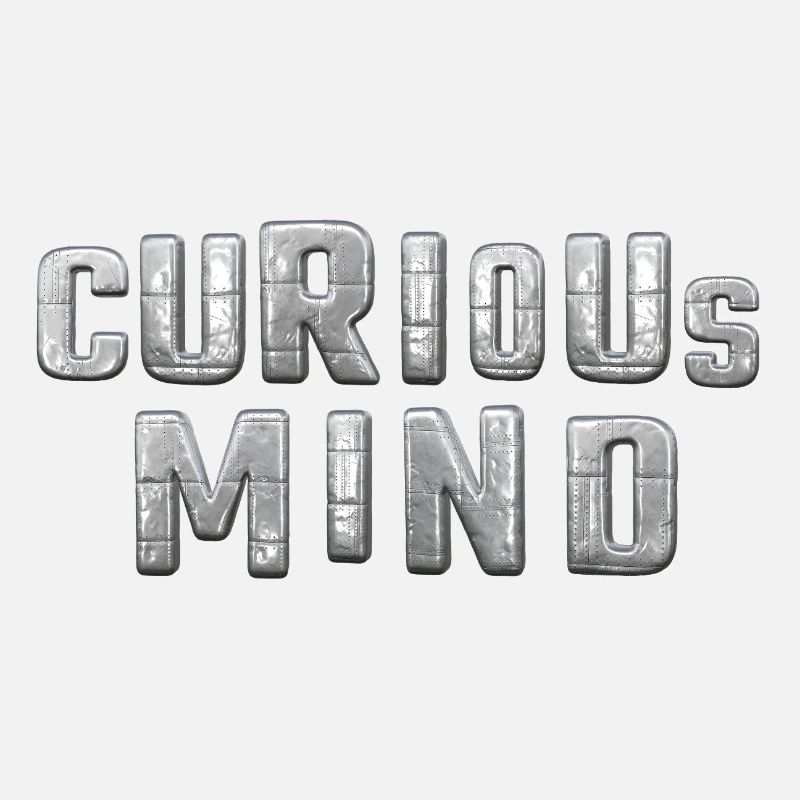 curious Mind metallic 3d