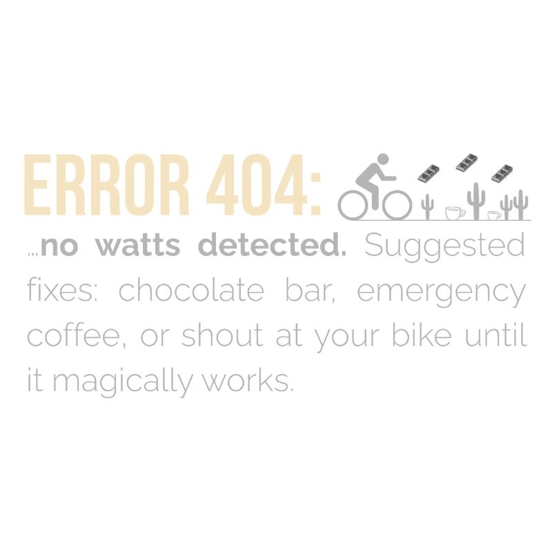 Sweat à capuche cyclable – 404 : Aucun watts détecté