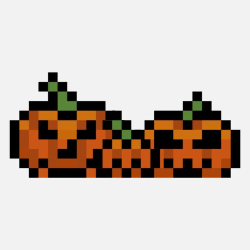 Pixel Kürbis Retro 8Bit Design