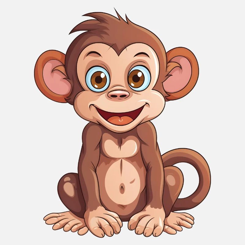 Monkey Design - Conception simple de singe comique