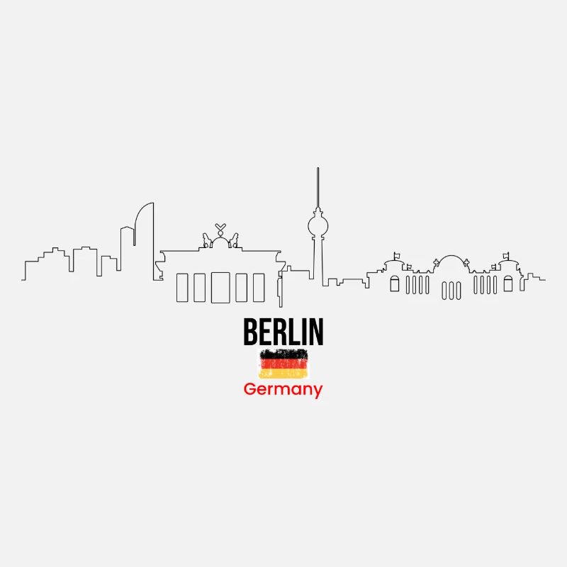 Bold German Flag Typography