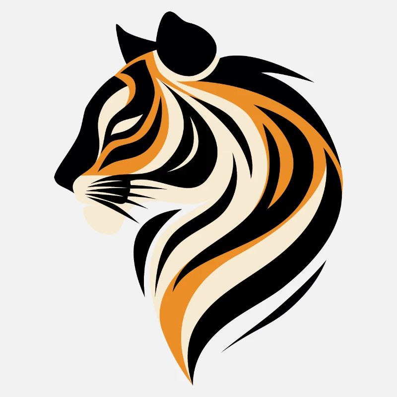 Portrait de tigre moderne