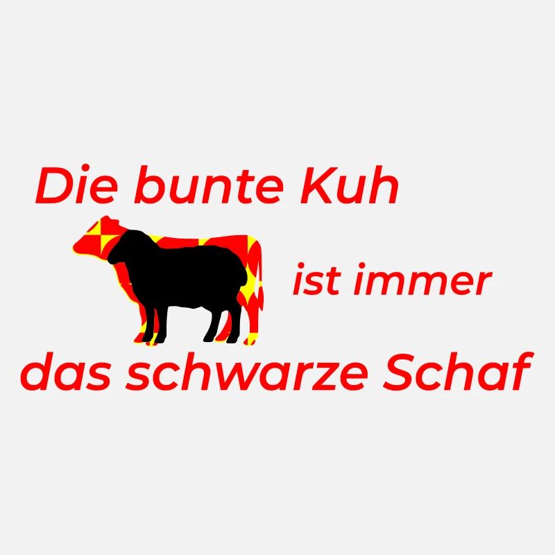 bunte Kuh schwarzes Schaf