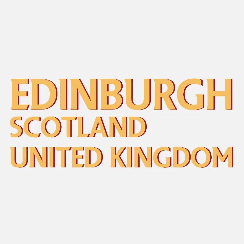 Edinburgh – Scotland Textdesign