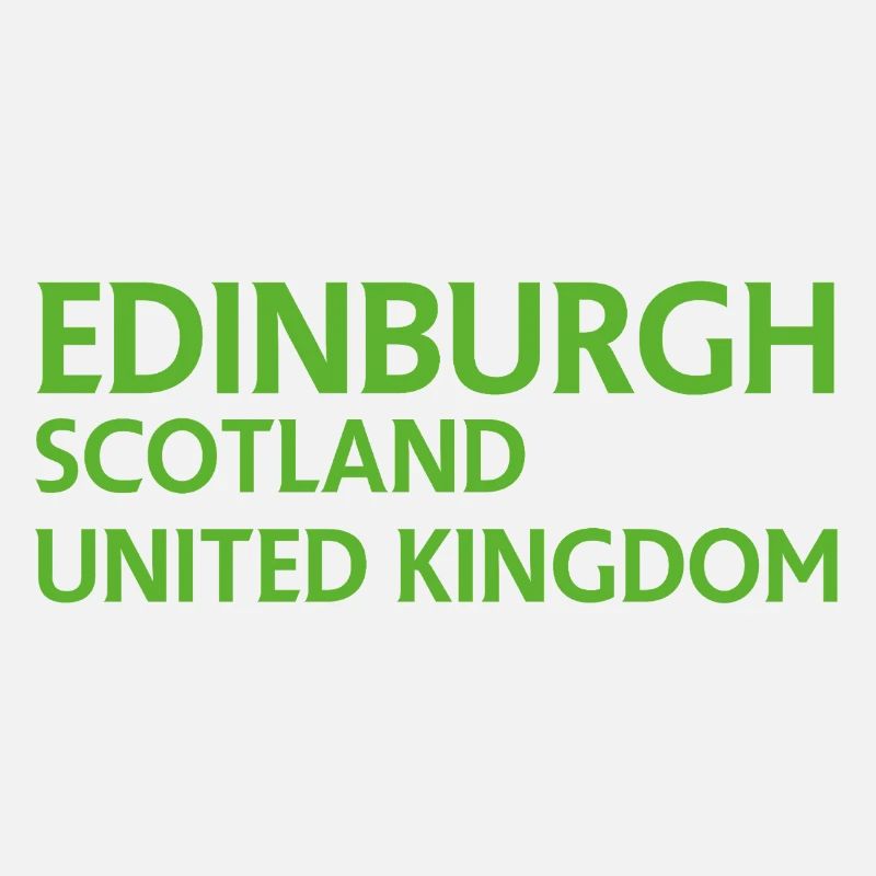 Edinburgh – Scotland Textdesign