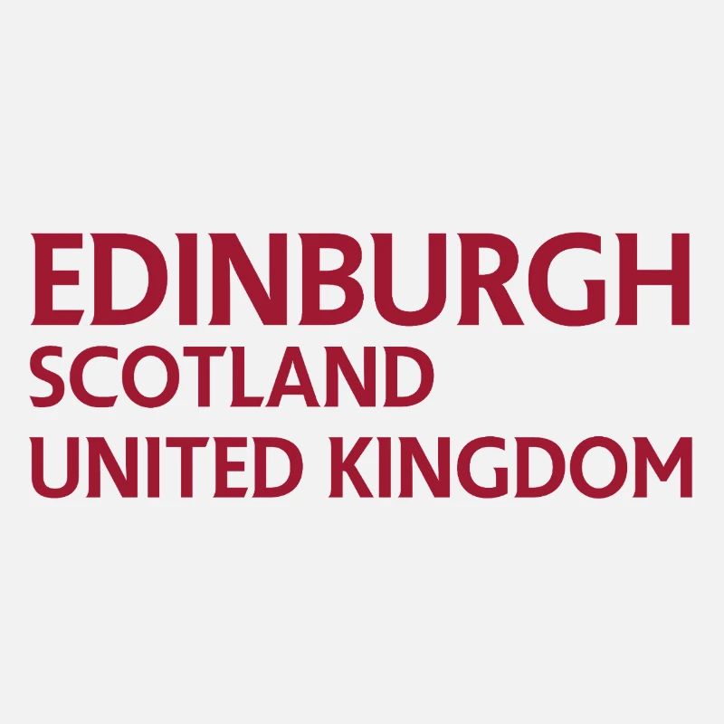 Édimbourg – Écosse Textdesign