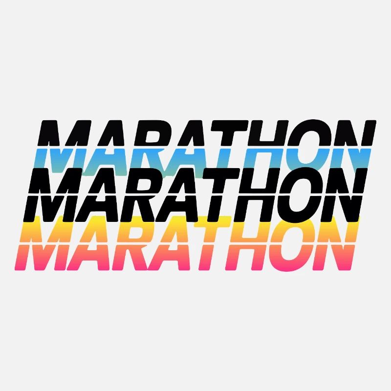 Marathon Gradient Typography