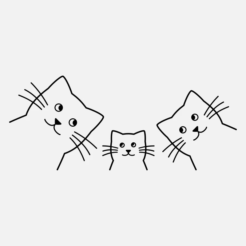Kätzchen Katzen Familie Liebe Geschenkidee